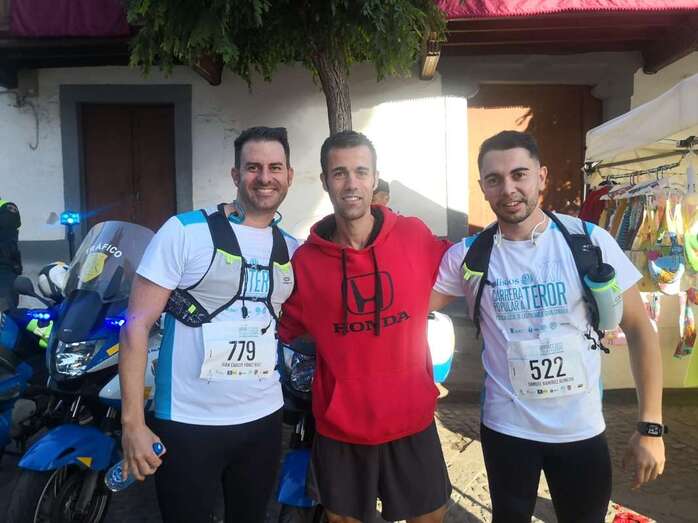 Teldenses en la carrera a Teror (Foto TA)